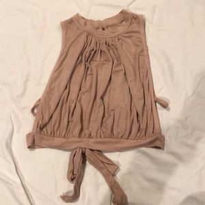 Pink Crop Top, High Neck